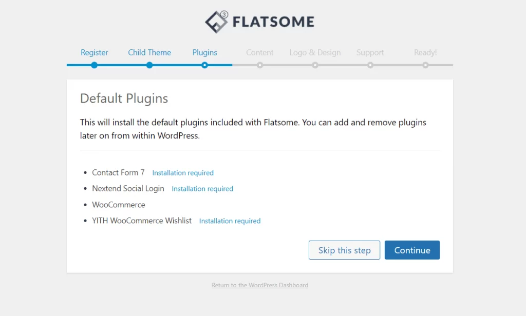 Cài các Plugin khuyên dùng cho Flatsome